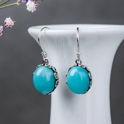 Natural Amazonite Drop Earrrings