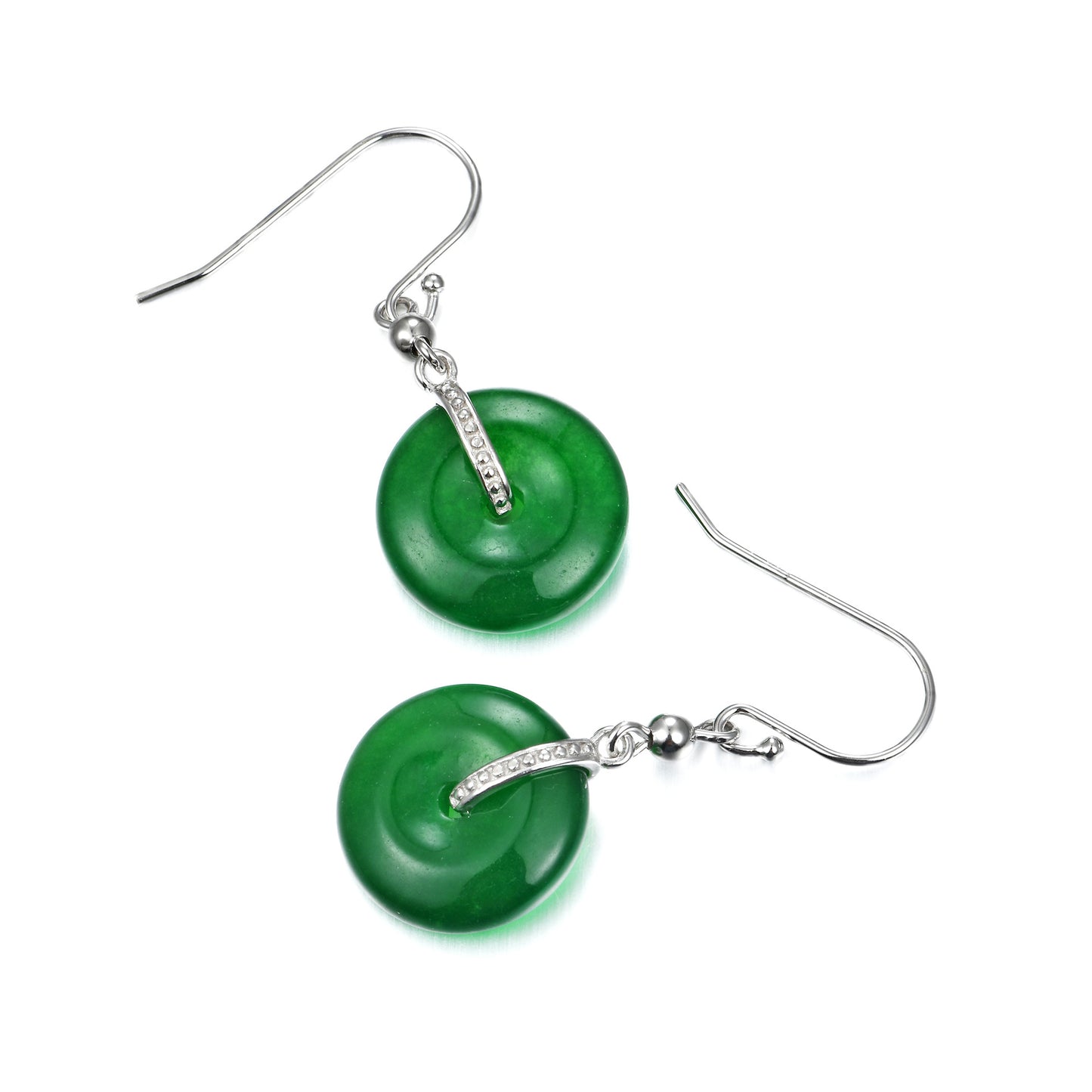 Safe and Well Wishes Jade Earrings