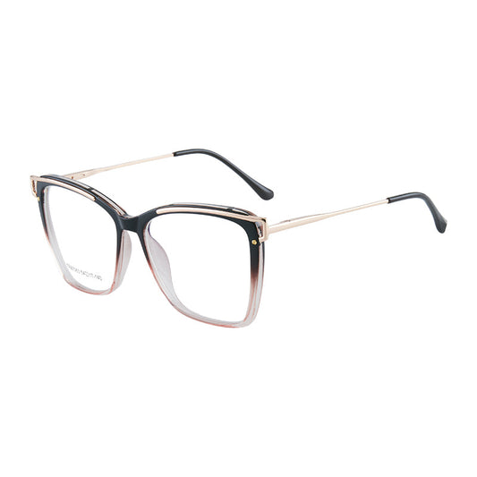 LUXYIN Glasses Black and Pink Full Rim Frame -LUXYIN