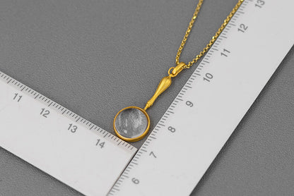 Magnifying Glass Crystal Pendant