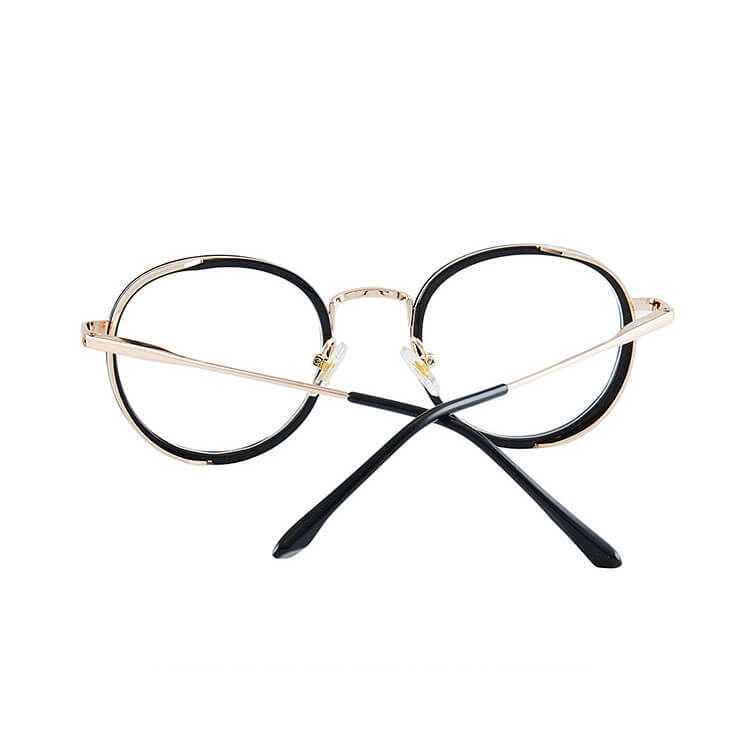 LUXYIN Cutie Blue Light Round Clear Glasses