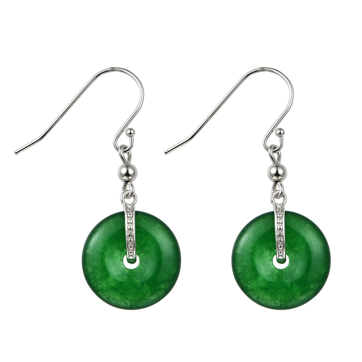 Safe and Well Wishes Jade Earrings