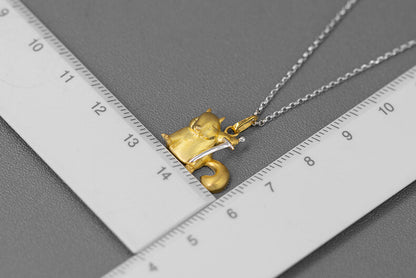 LUXYIN | Super Squirrel Man Silver Pendant, Super Man Necklace