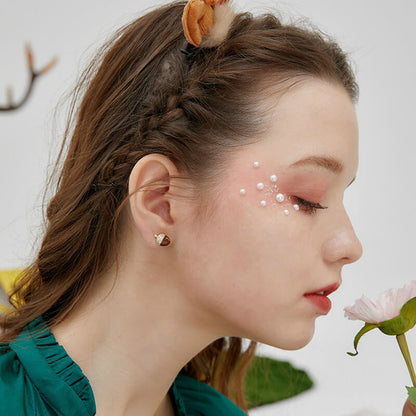 Flying Squirrel Pine Cone Stud Earrings