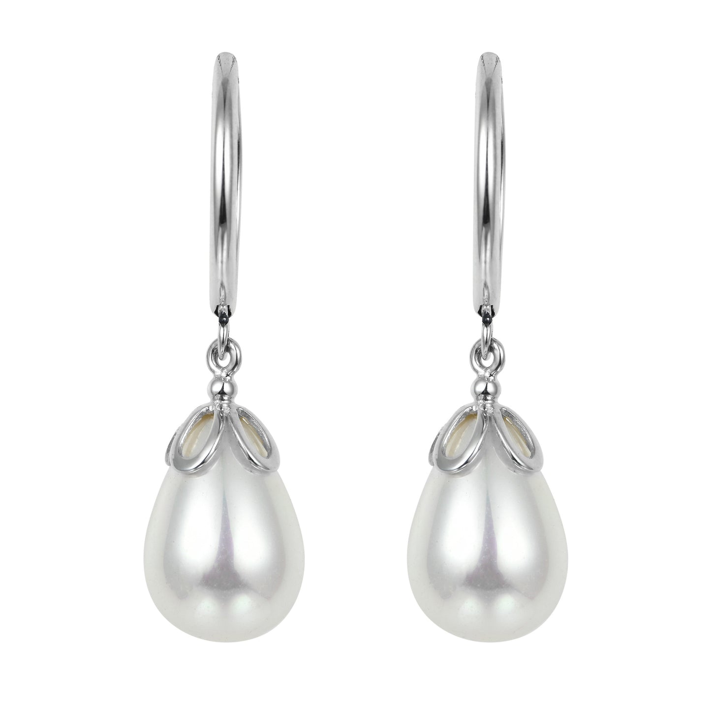 Gentle Waterdrop Pearl Drop Earrings
