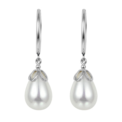 Gentle Waterdrop Pearl Drop Earrings