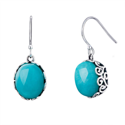 Natural Amazonite Drop Earrrings
