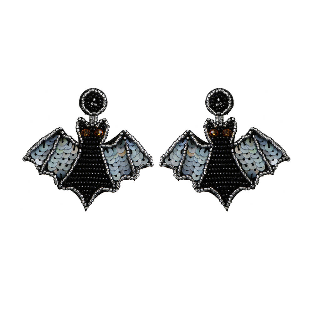 Halloween Decor Bat Dangle Earrings