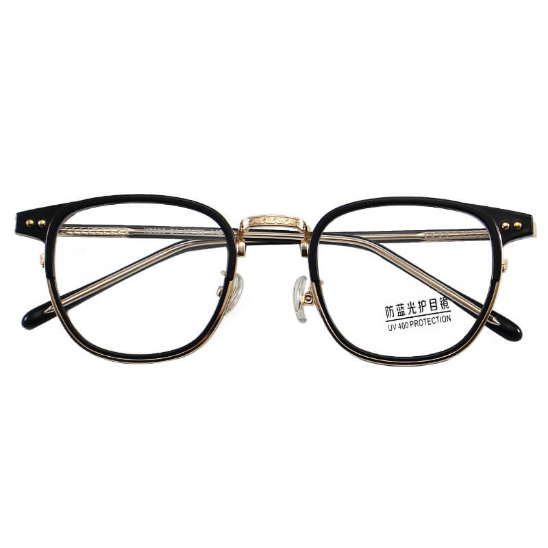 LUXYIN Turtoise Oval TR Frame Glasses -LUXYIN