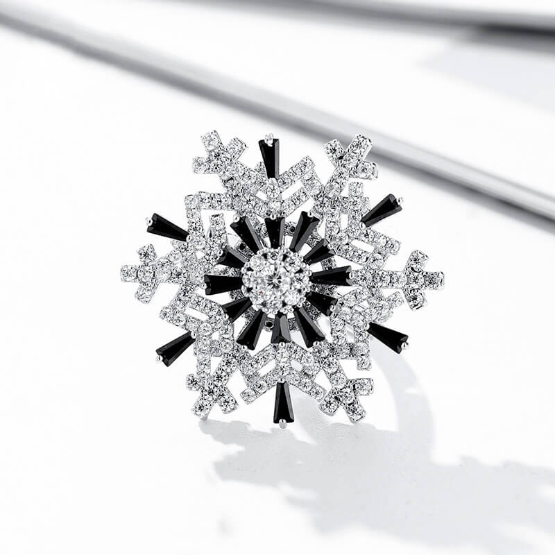 LUXYIN | Rotate Snowflake Dancing Open Ring, Anti-Anxiety Ring Spinner
