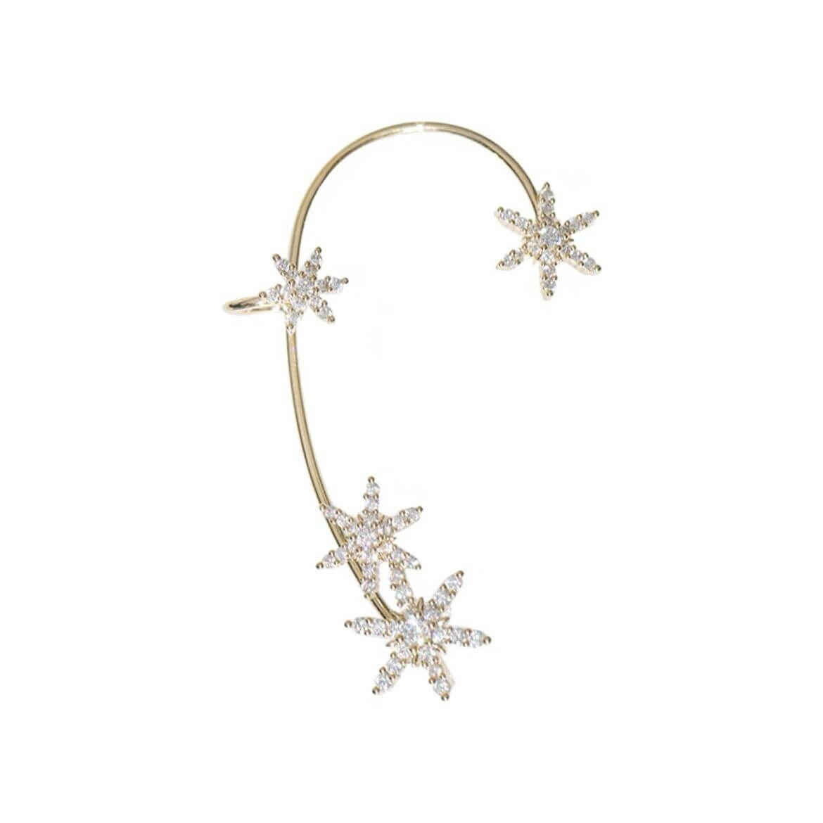 LUXYIN | Snowflake Ear Cuffs Clip Earrings, Non-pierced Ear Wraps