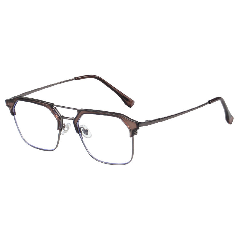 LUXYIN Vintage Flat Frame Glasses -LUXYIN