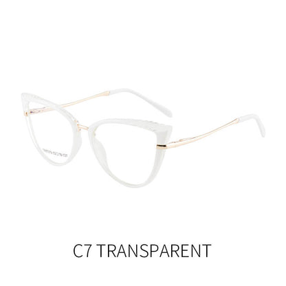 LUXYIN Jeni Leapoard Cat Eye Glasses -LUXYIN