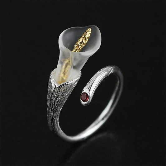 Calla Lily Flower Ring