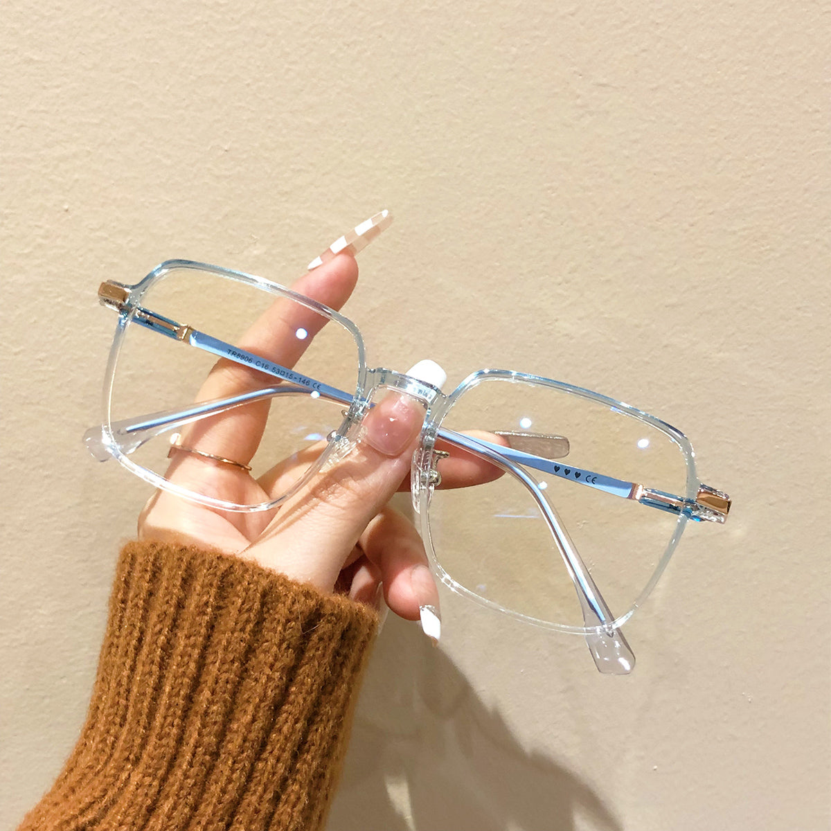 LUXYIN Star Clear Frame Glasses -LUXYIN