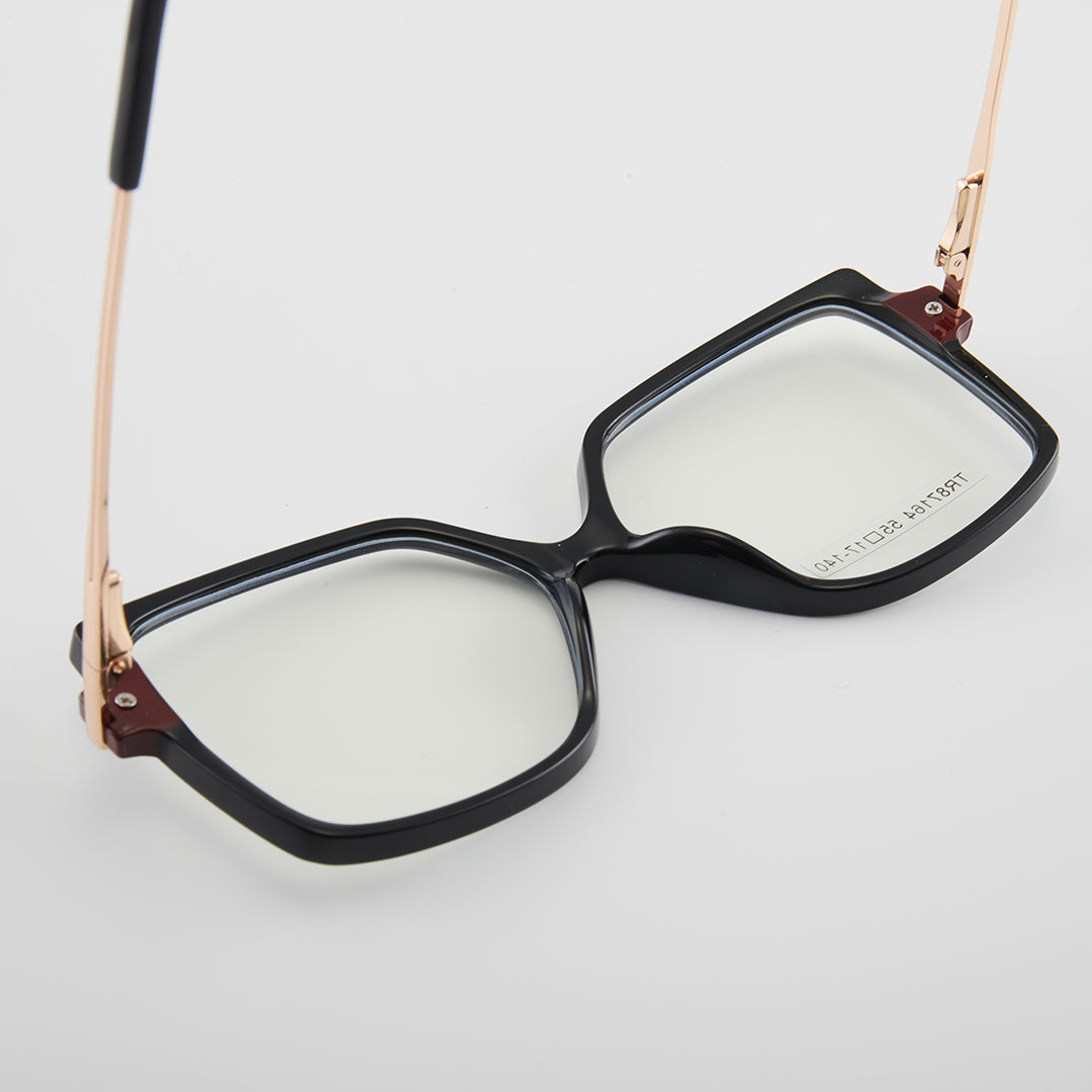 LUXYIN Square Black Frame Glasses -LUXYIN