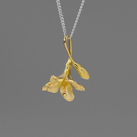 Elegant Fressia Flower Necklace