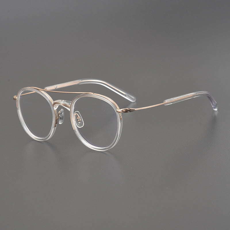 LUXYIN Halcyon Titanium Clear Glasses -LUXYIN