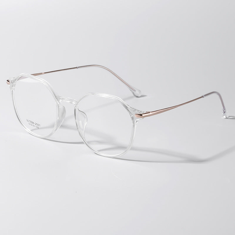 LUXYIN Flume Polygon Clear Glasses -LUXYIN