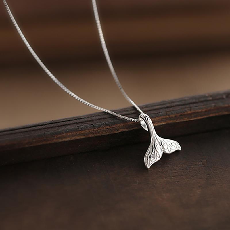 Sterling Silver Mermaid Tail Necklace