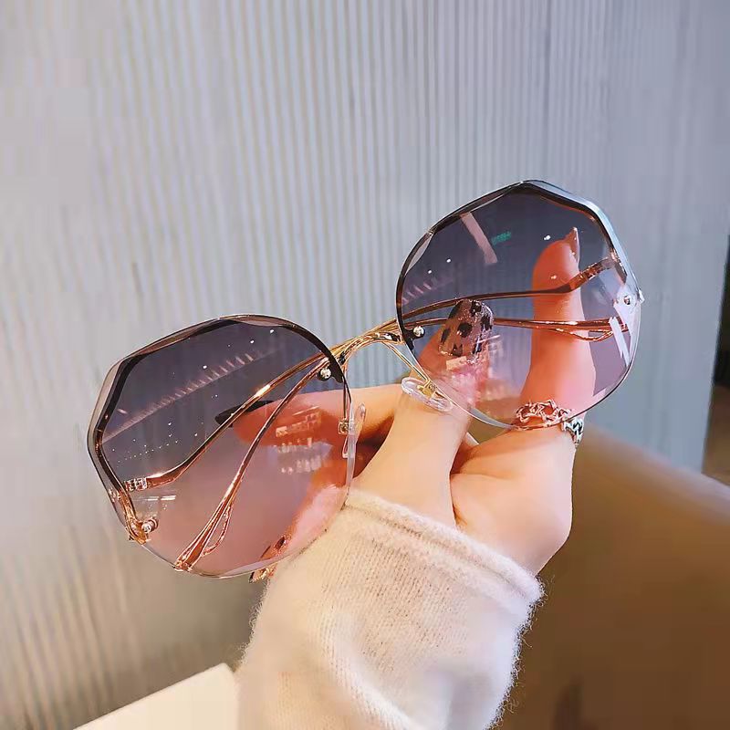 LUXYIN Rimless Flower Sunglasses -LUXYIN
