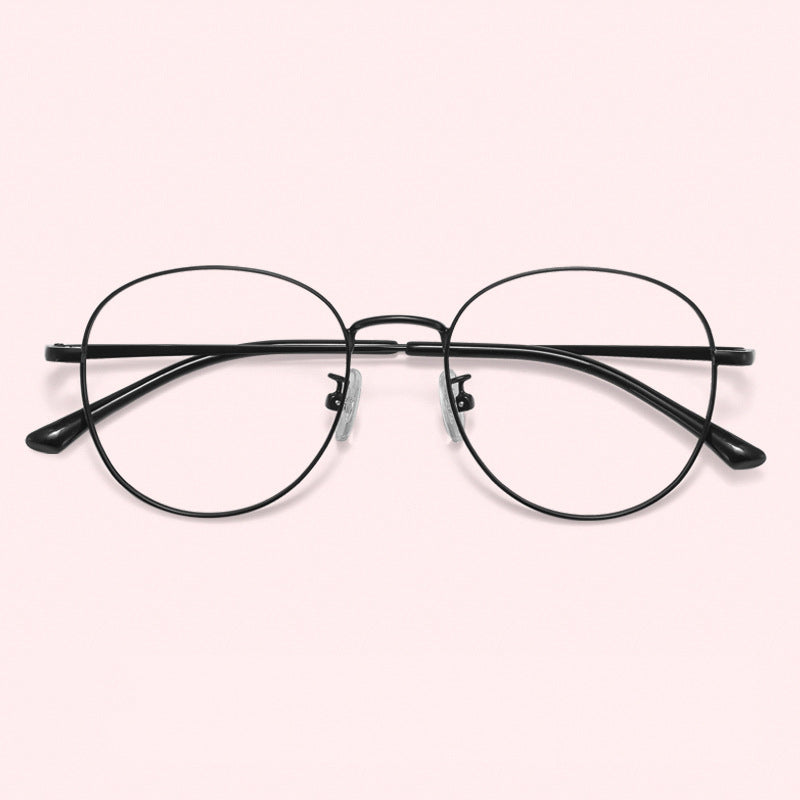 LUXYIN Round Full Rim Glasses