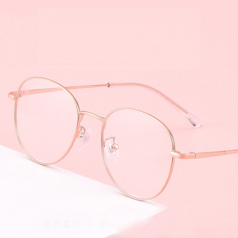 LUXYIN Round Full Rim Glasses