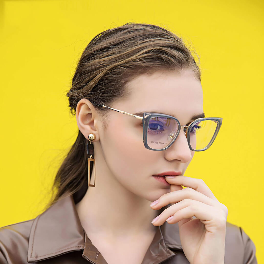 LUXYIN Blue Light Cat Eye Glasses