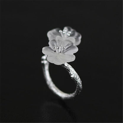 Flores dobles en los anillos de lluvia