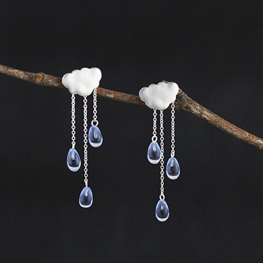 Cloud Long Tassel Dangle Earrings for Women