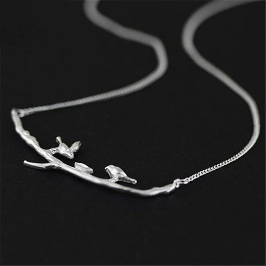 Lovely Bird on Branches Necklace